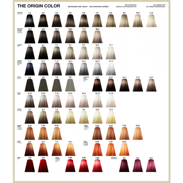 THE ORIGIN COLORS BY NOOK avec ammoniaque 