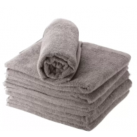 Serviette marron 100% coton (50x90cm) x6