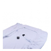 Housse Freddy blanc avec trou central (200x90cm)