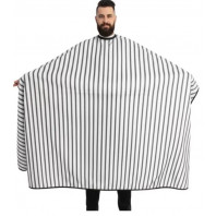 Maxi CAPE Rayée GRIS BARBER