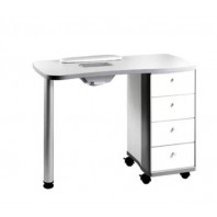 TABLE MANUC-ASPI MADIS-RENO BLANC. 98x48x75