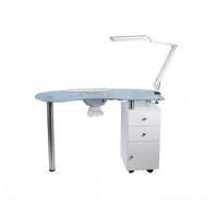 Table Manuc-Aspi VETRIX Blanche 120X50X77cm