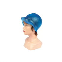 Bonnet silicone bleu pour mêches avec crochet