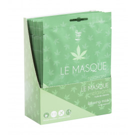 PRESENTOIR 15 MASQUES RELAXANT AU CHANVRE