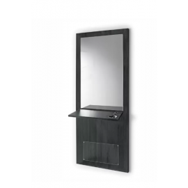 COIFFEUSE DANY NOIRE AVEC MIROIR ET TABLETTE