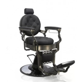 Fauteuil barber 1888 ANTIKA-2 noir Cadre Cuivré