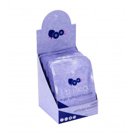 Présentoir 15 masques argile nettoyant moussant