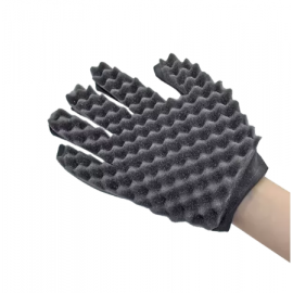 Gant TWISTAIR noir x2 faconnage Afro-Style