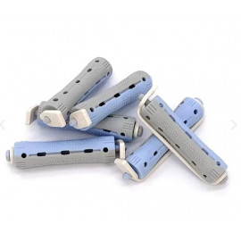 Bigoudis bleu/gris (60x12mm) x12