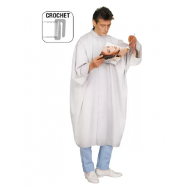 Peignoir NEWIX Microfibre PRO Blanc Crochet-HOOK