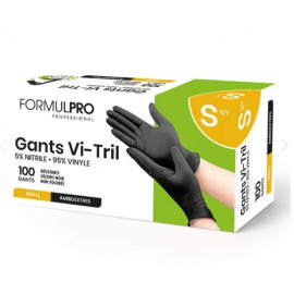 Gant noir VITRIL 95% vinyle  5% nitrile x100 Small