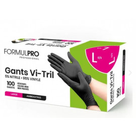 Gant noir VITRIL 95% vinyle  5% nitrile x100 Large