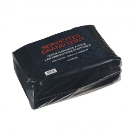 SERVIETTE NOIRE ANTI-TACHES 12 pcs UE