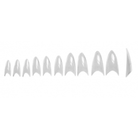 Faux Ongl.Stiletto Boitex100 Assort.Transparent