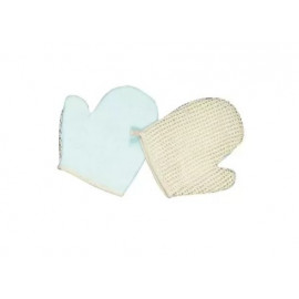 Gant de massage sisal + éponge
