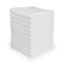 Serviettes manucure 30x50cms  blanches x12