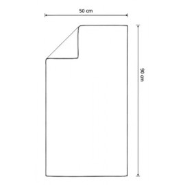 Serviettes microfibre blanches (50x90cm) x12