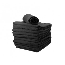 Serviette éponge noire 100% coton (60x90cm) x12