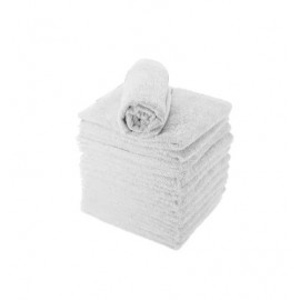 Serviette eponge coton ECO x12 BLANC 50*80