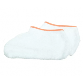 Chaussons pédicure eponge blancs x2