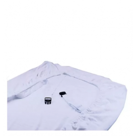 Housse Freddy blanc avec trou central (200x90cm) 