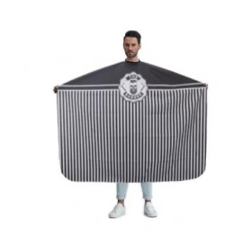 MAXI CAPE BARBER-GRIS + Rayure