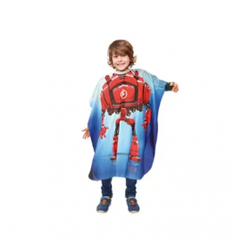 Peignoir cape enfant dessin ROBOT-KID