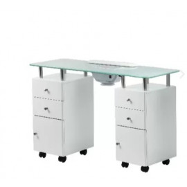 Table Manuc-Aspi VETRIX-PLUS Blanche 128X75X41cm