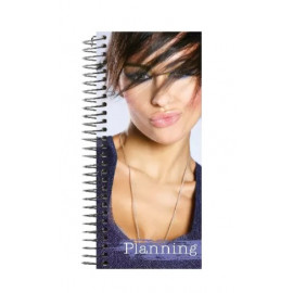 Carnet de rendez-vous 13x30cm 3 colonnes 200 Pages