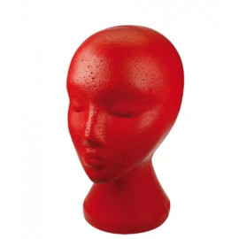 Tête Polyst.Peintur.Rouge Belfi