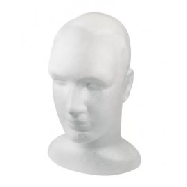 Tête Polystir Cesar  Blanche