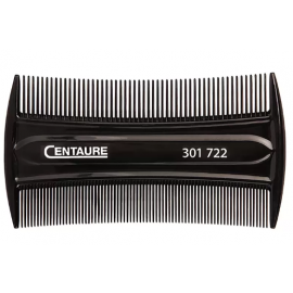 Peigne Antiparasite Fin ABS noir(8,5cm) - CENTAURE