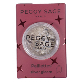 Paillettes pour ongles silver gleam