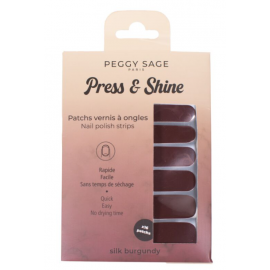 Patchs vernis à ongles press & shine silk burgundy