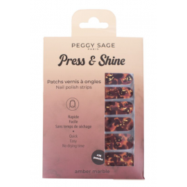 Patchs vernis à ongles press & shine amber marble
