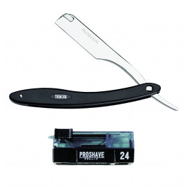 SET RASOIR + 24 LAMES TAKAI PROSHAVE