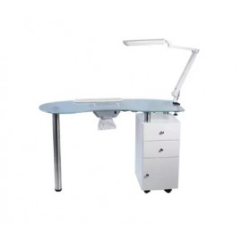 Table Manuc-Aspi VETRIX Blanche 120X50X77cm