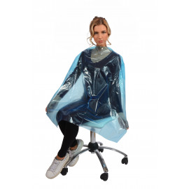 CAPE DE COUPE JETABLES PLASTIQUES BLANCS - 30 PCS